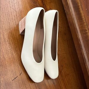 Huma Blanco Heels in Bone Nappa